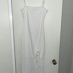 Hello Molly white MIDI dress